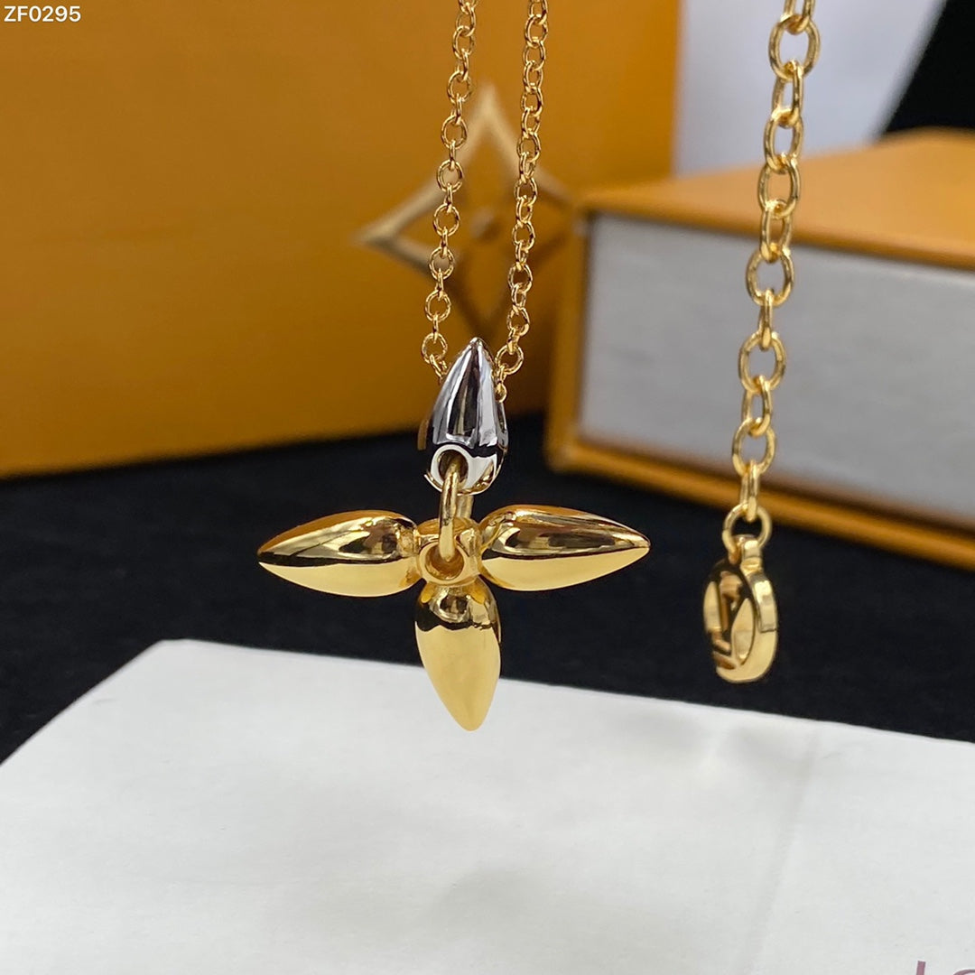 [Glitter Jewelry]LOUISETTE PEDANT GOLD NECKLACE