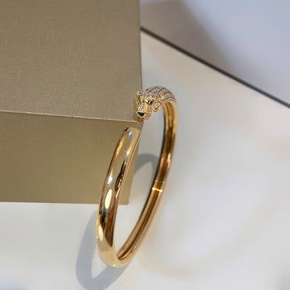 [Glitter Jewelry]PANTHERE GOLD DIAMOND OPEN BRACELET