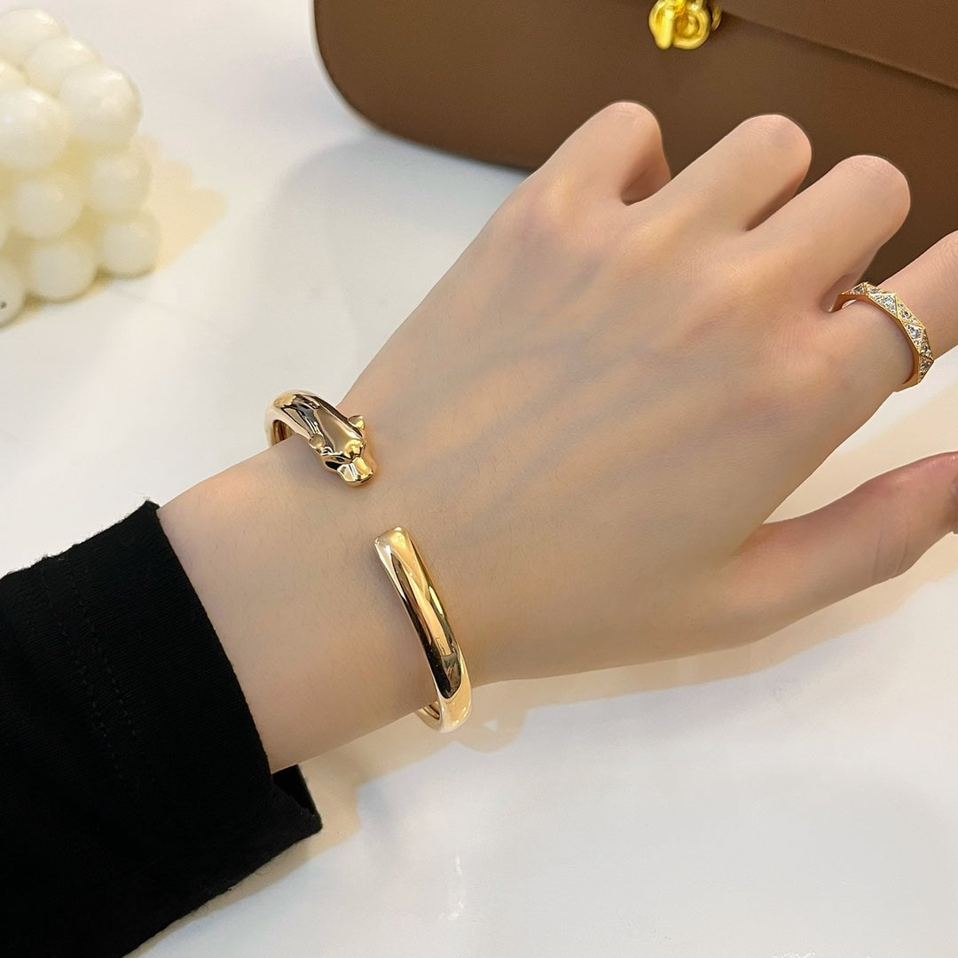 [Glitter Jewelry]PANTHERE GOLD OPEN BRACELET