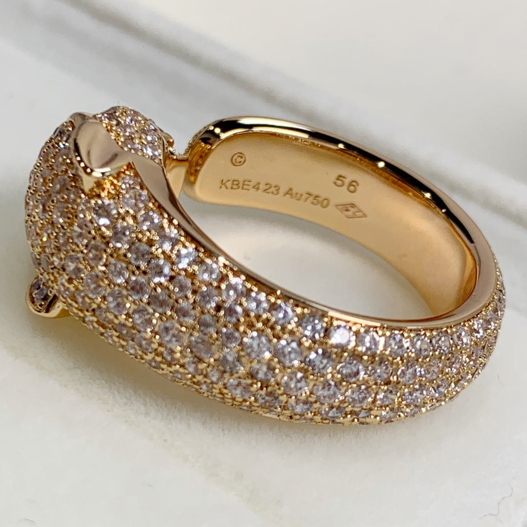 [Glitter Jewelry]PANTHERE PINK GOLD DIAMOND RING