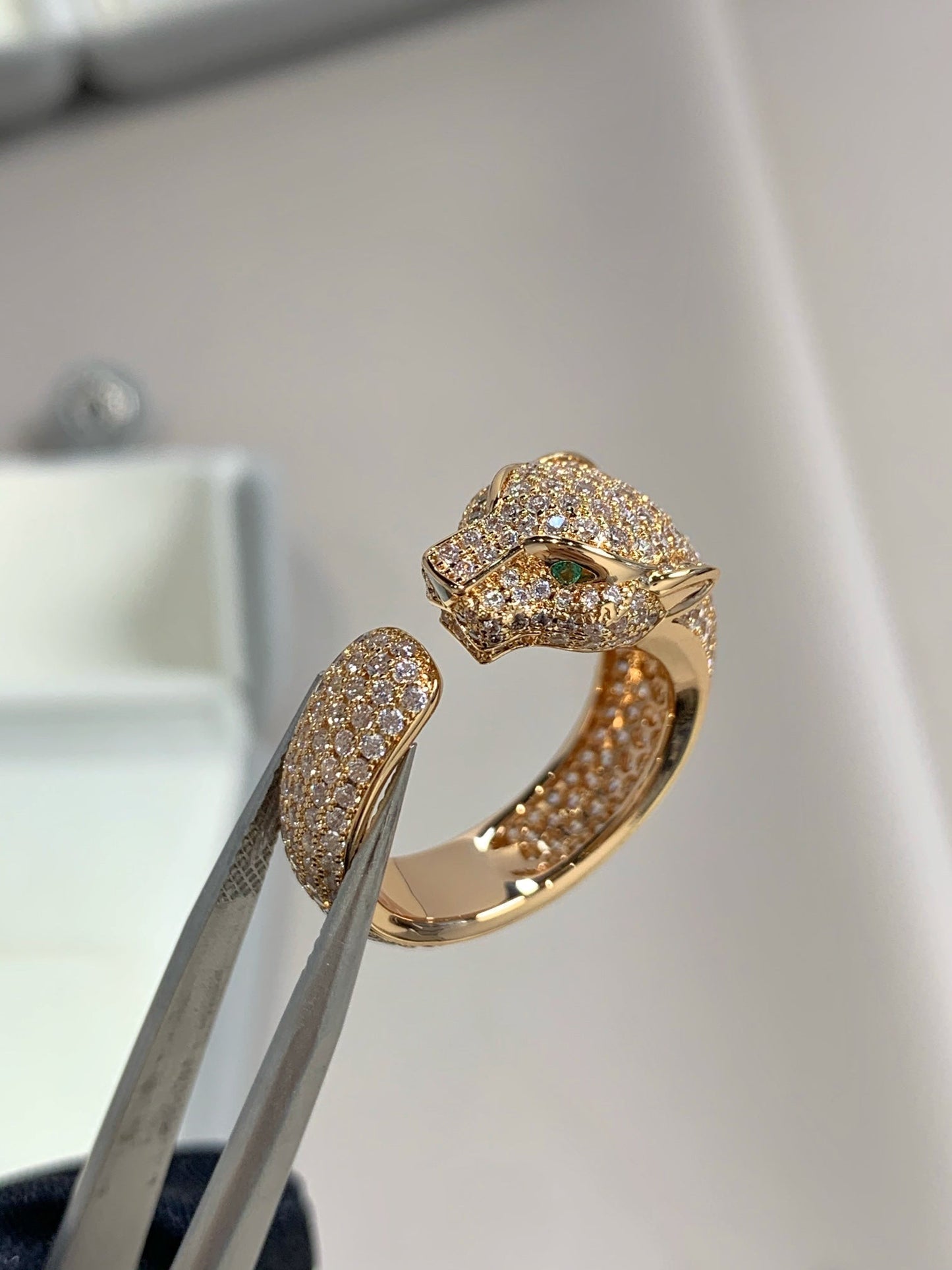 [Glitter Jewelry]PANTHERE PINK GOLD DIAMOND RING
