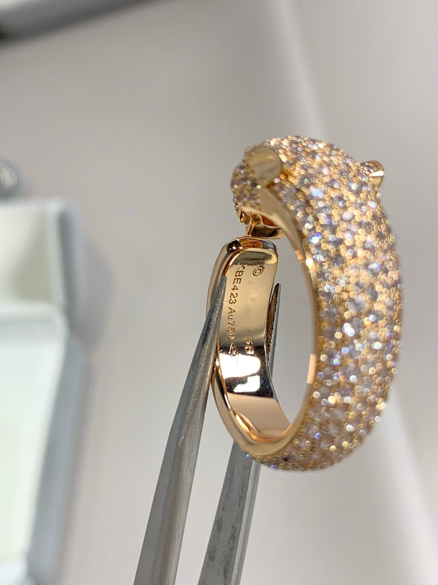 [Glitter Jewelry]PANTHERE PINK GOLD DIAMOND RING