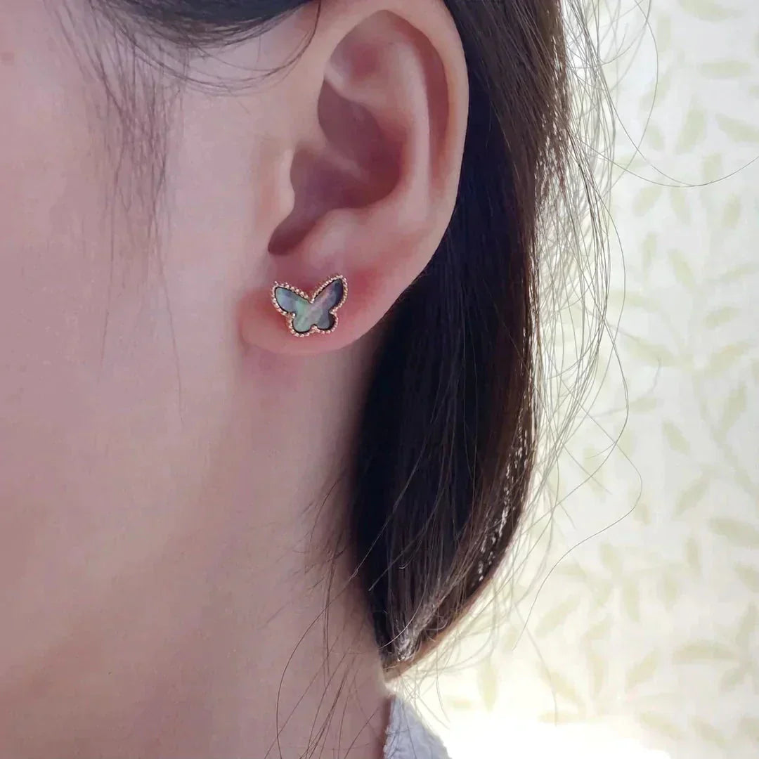 [Glitter Jewelry]BUTTERFLY DARK MOP  EARRINGS