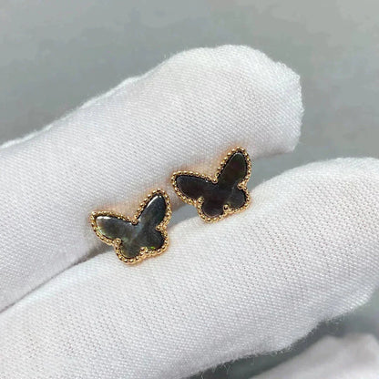 [Glitter Jewelry]BUTTERFLY DARK MOP  EARRINGS