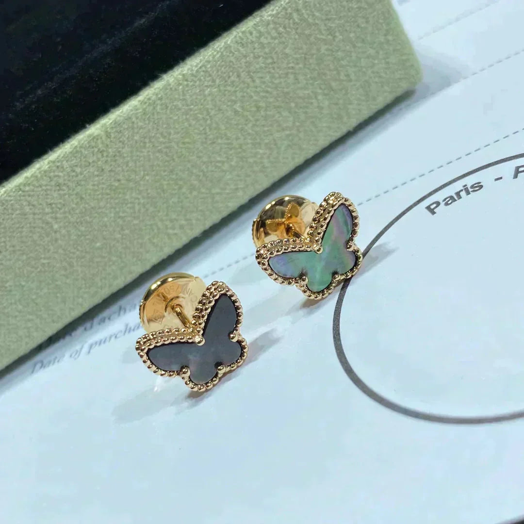 [Glitter Jewelry]BUTTERFLY DARK MOP  EARRINGS