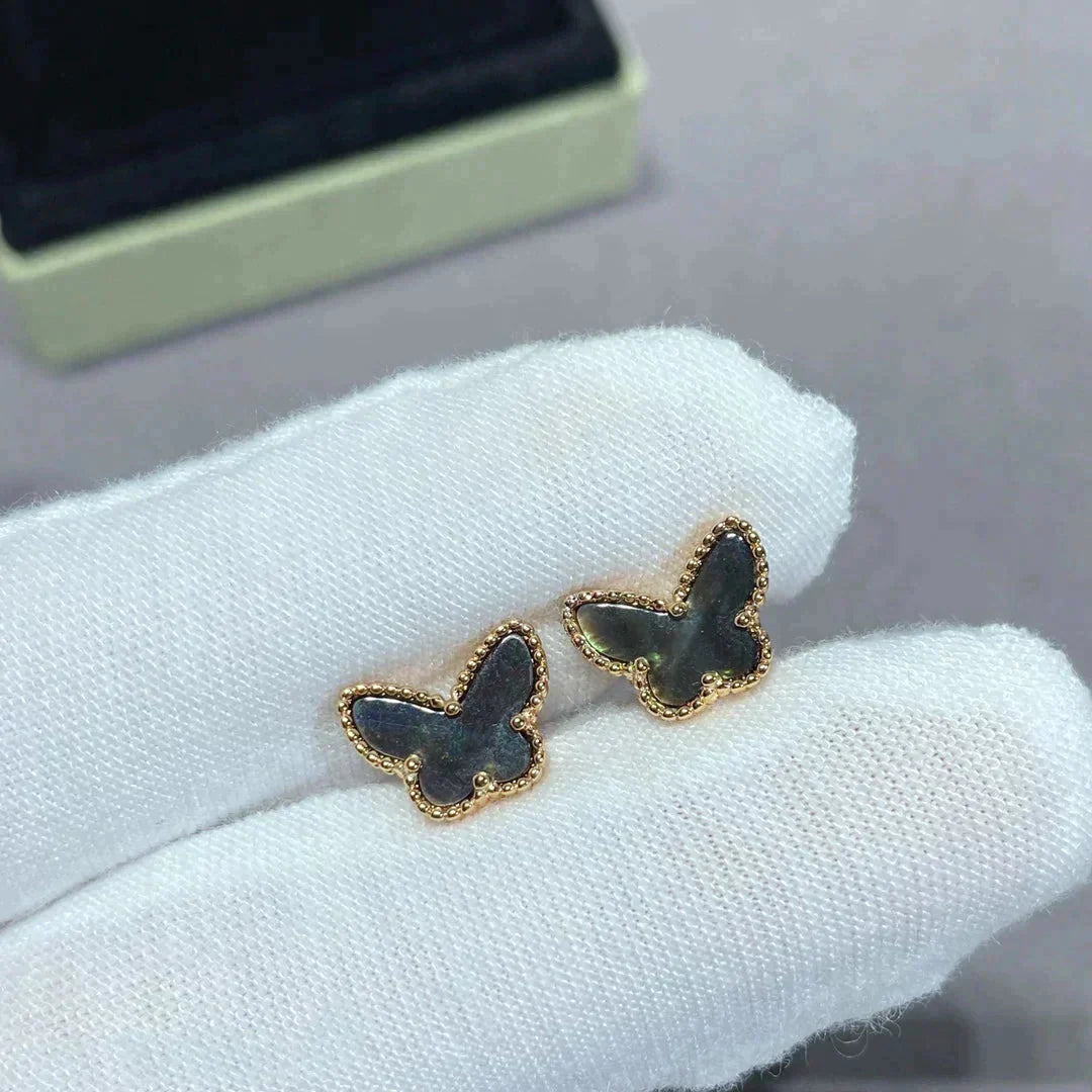 [Glitter Jewelry]BUTTERFLY DARK MOP  EARRINGS
