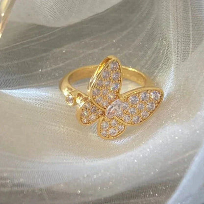 [Glitter Jewelry]BUTTERFLY DIAMOND RING