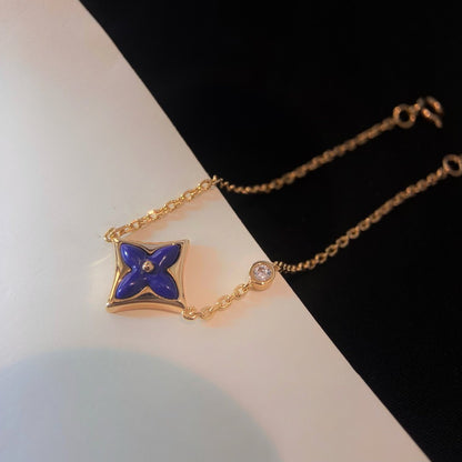 [Glitter Jewelry]COLOR STAR PINK GOLD DIAMOND BRACELET