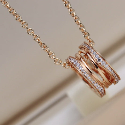 [Glitter Jewelry]ZERO 1 PINK GOLD NECKLACE
