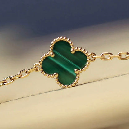 [Glitter Jewelry]CLOVER 20 MOTIFS MALACHITE GOLD
