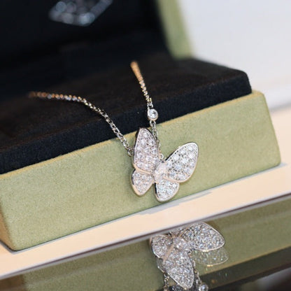 [Glitter Jewelry]BUTTERFLY DIAMOND NECKLACE