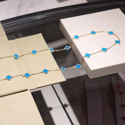 [Glitter Jewelry]CLOVER 20 MOTIFS TURQUOISE GOLD