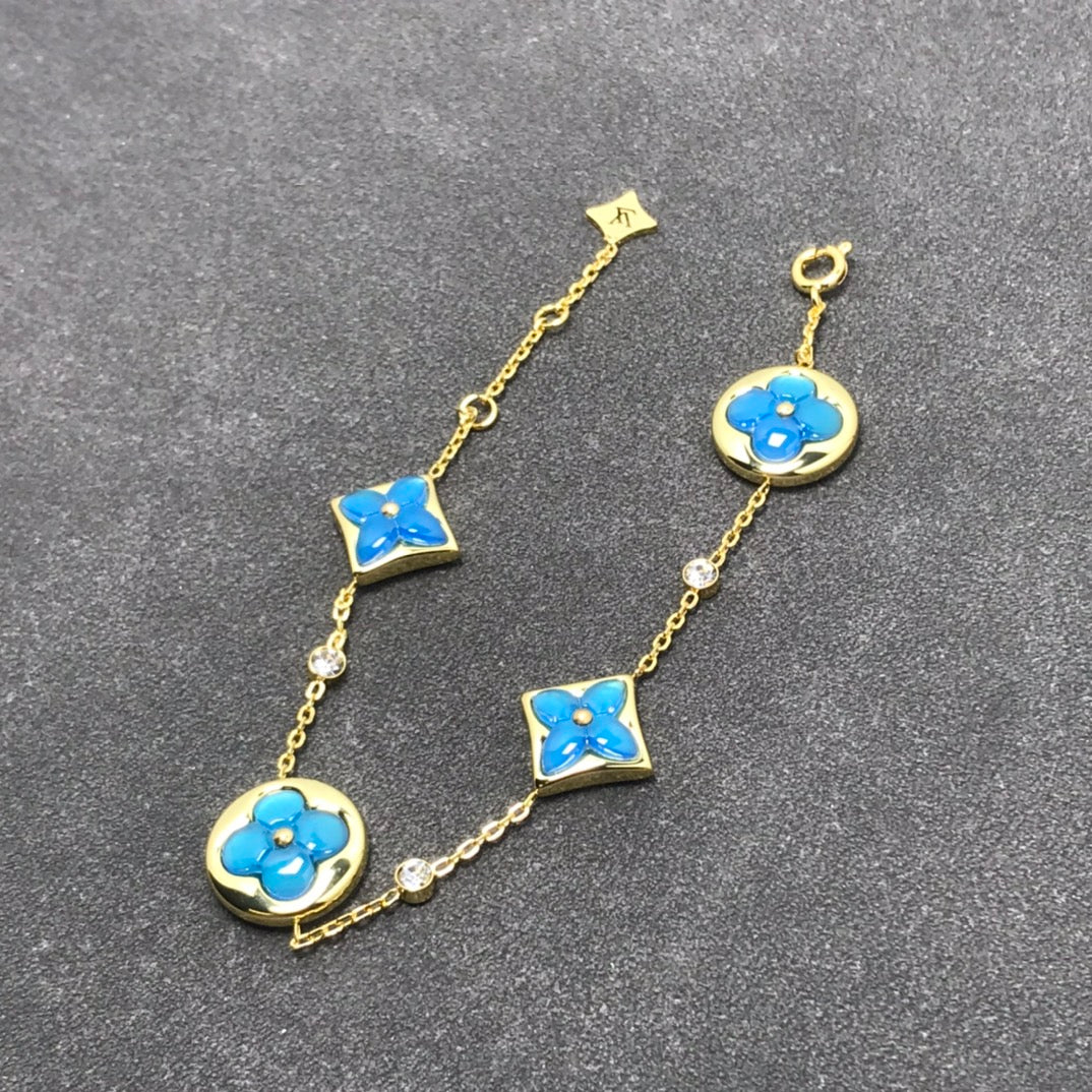 [Glitter Jewelry]STAR AND SUN TURQUOISE 4 MOTIFS 3 DIAMONDS