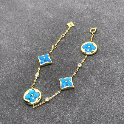 [Glitter Jewelry]STAR AND SUN TURQUOISE 4 MOTIFS 3 DIAMONDS