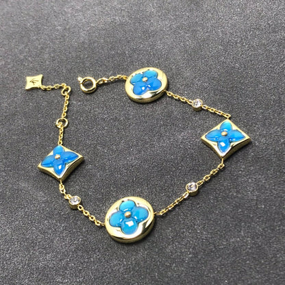 [Glitter Jewelry]STAR AND SUN TURQUOISE 4 MOTIFS 3 DIAMONDS