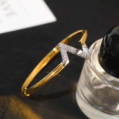 [Glitter Jewelry]VOLTE UPSITE DOWN GOLD DIAMOND BRACELET