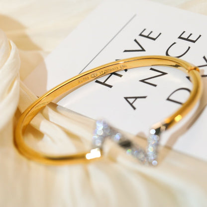 [Glitter Jewelry]VOLTE UPSITE DOWN GOLD DIAMOND BRACELET