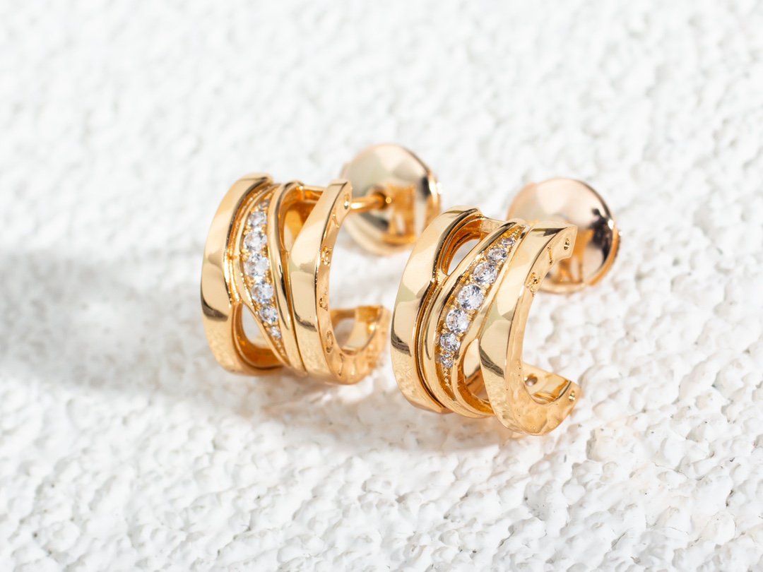 [Glitter Jewelry]ZERO 1 PINK GOLD DIAMONDS EARRINGS