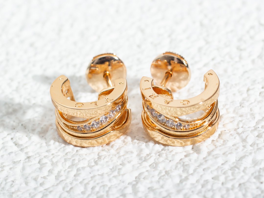 [Glitter Jewelry]ZERO 1 PINK GOLD DIAMONDS EARRINGS