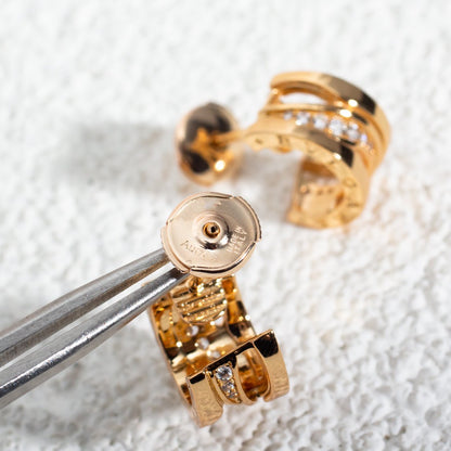 [Glitter Jewelry]ZERO 1 PINK GOLD DIAMONDS EARRINGS