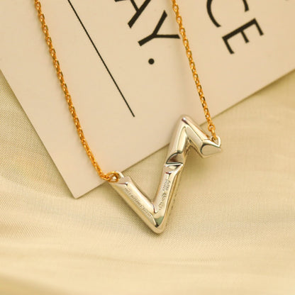 [Glitter Jewelry]VOLT SILVER DIAMOND PEDANT NECKLACE