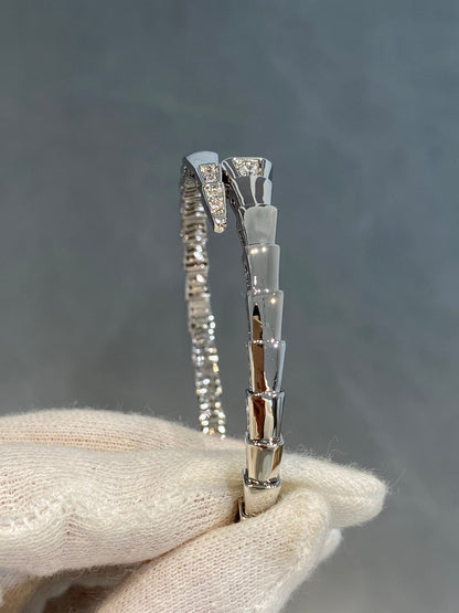 [Glitter Jewelry]SERPENTI BRACELET DIAMONDS SILVER
