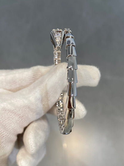 [Glitter Jewelry]SERPENTI BRACELET DIAMONDS SILVER
