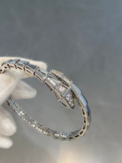 [Glitter Jewelry]SERPENTI BRACELET DIAMONDS SILVER