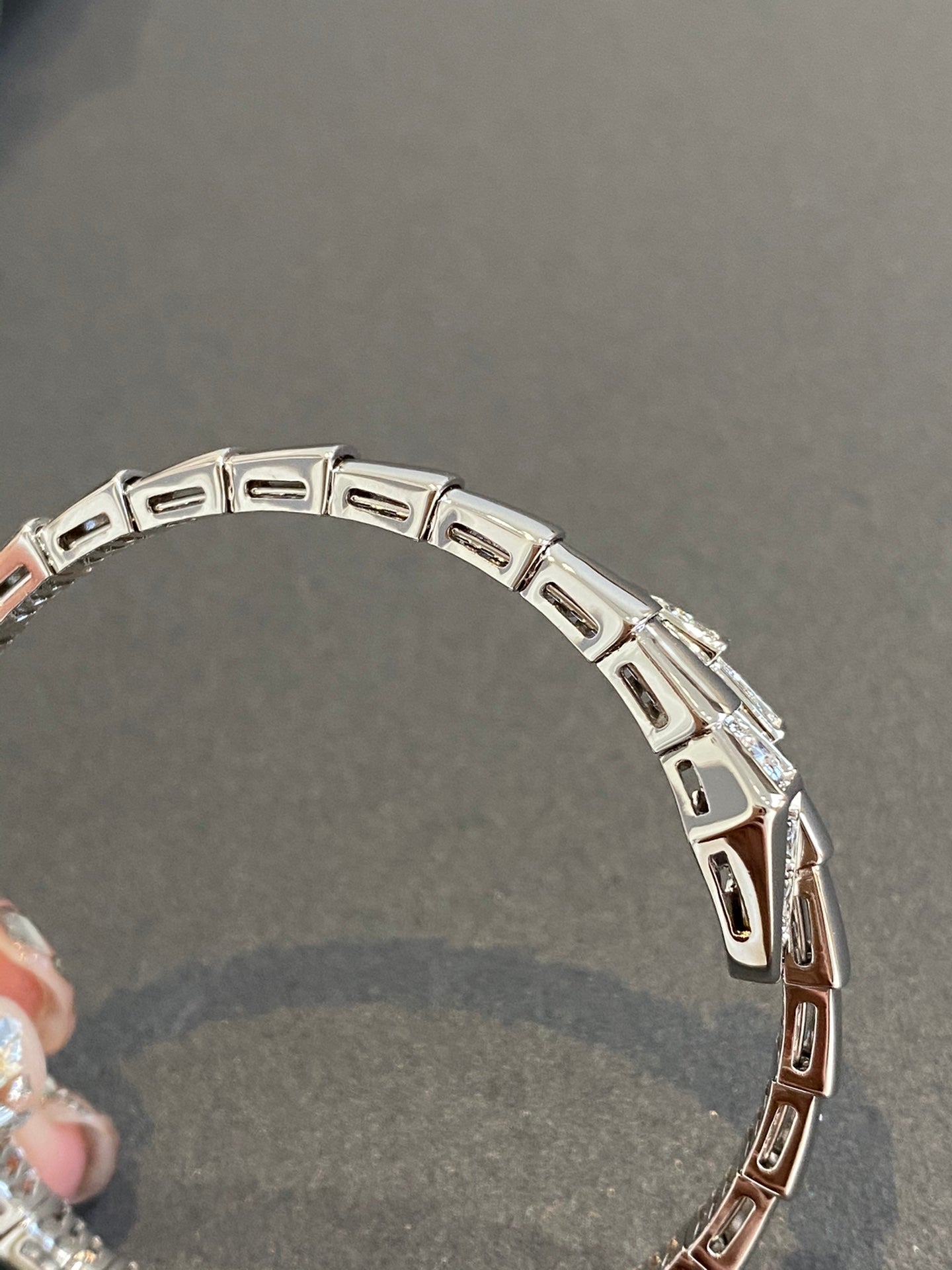 [Glitter Jewelry]SERPENTI BRACELET DIAMONDS SILVER
