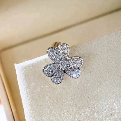 [Glitter Jewelry]CLOVER COMOS DIAMOND EARRINGS SILVER
