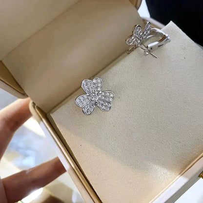 [Glitter Jewelry]CLOVER COMOS DIAMOND EARRINGS SILVER