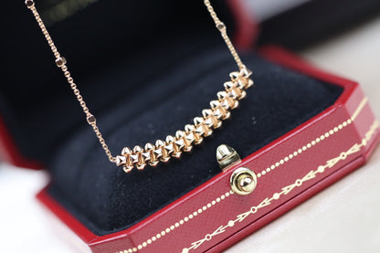 [Glitter Jewelry]CLASH PINK GOLD NECKLACE