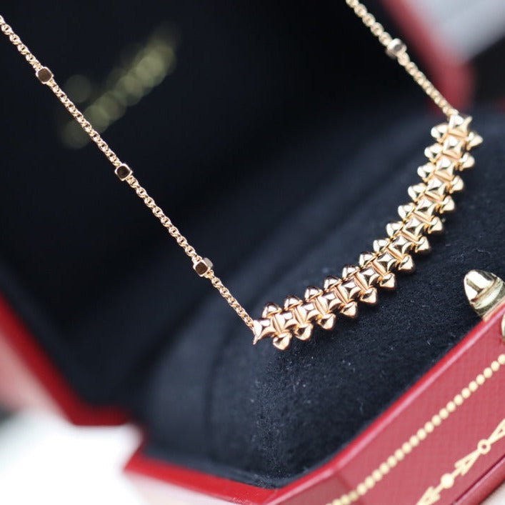 [Glitter Jewelry]CLASH PINK GOLD NECKLACE