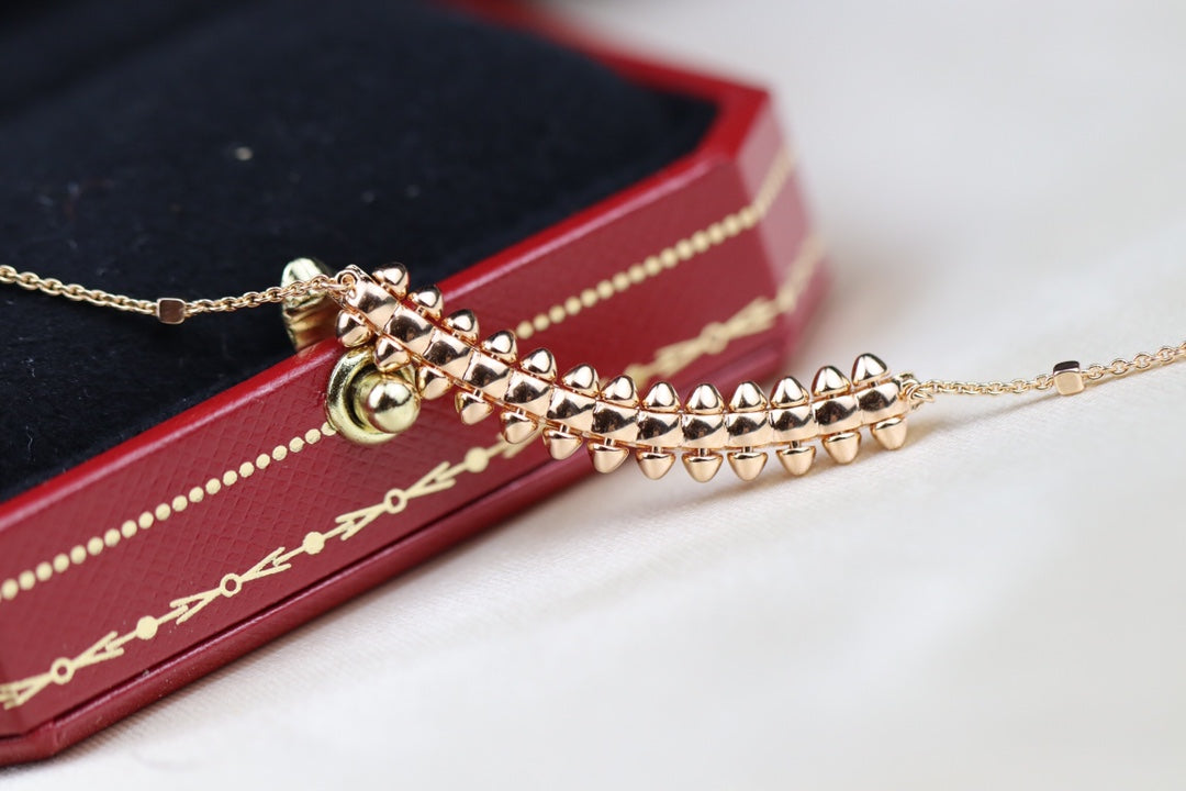 [Glitter Jewelry]CLASH PINK GOLD NECKLACE
