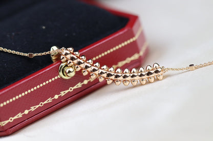 [Glitter Jewelry]CLASH PINK GOLD NECKLACE
