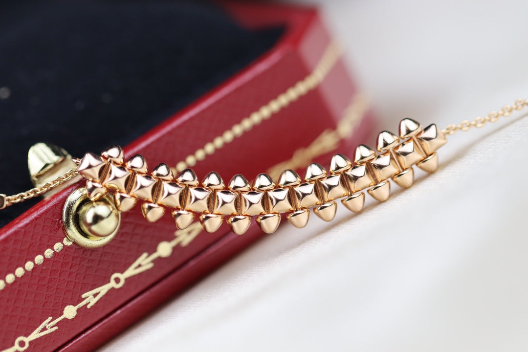 [Glitter Jewelry]CLASH PINK GOLD NECKLACE