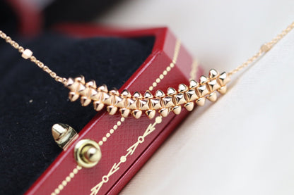 [Glitter Jewelry]CLASH PINK GOLD NECKLACE