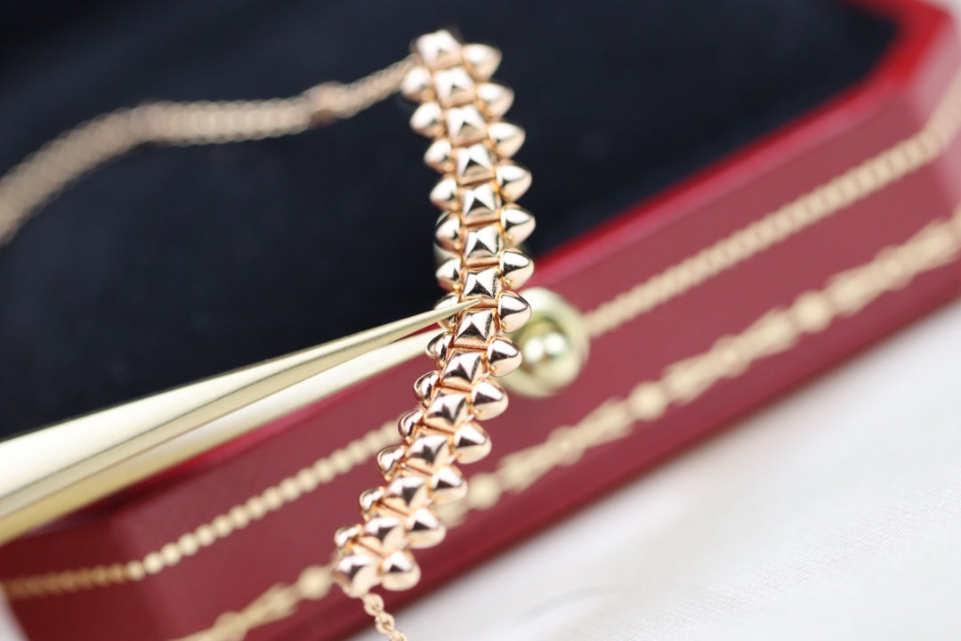 [Glitter Jewelry]CLASH PINK GOLD NECKLACE