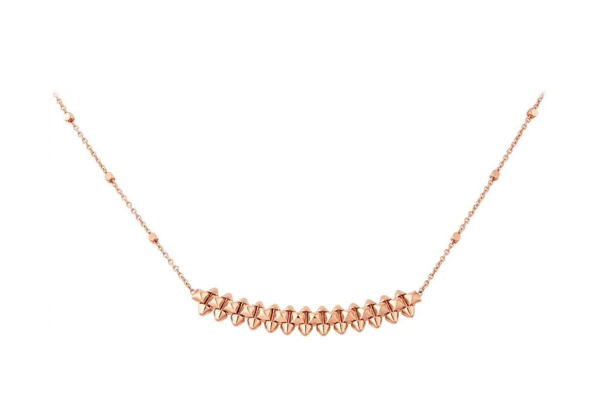 [Glitter Jewelry]CLASH PINK GOLD NECKLACE