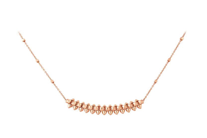[Glitter Jewelry]CLASH PINK GOLD NECKLACE