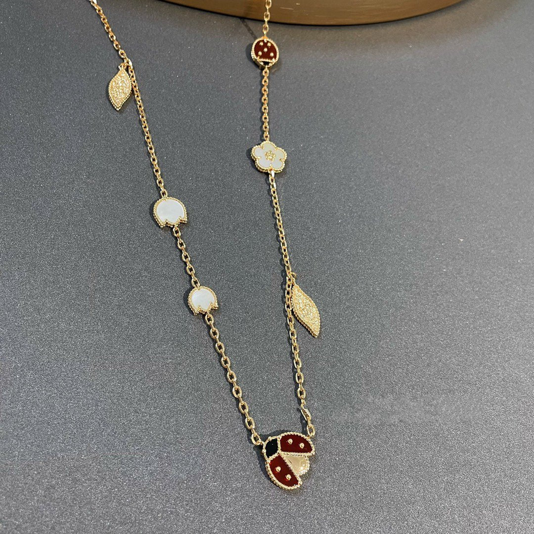 [Glitter Jewelry]LUCKY SPRING 15 MOTIFS GOLD NECKLACE