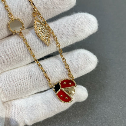 [Glitter Jewelry]LUCKY SPRING 15 MOTIFS GOLD NECKLACE