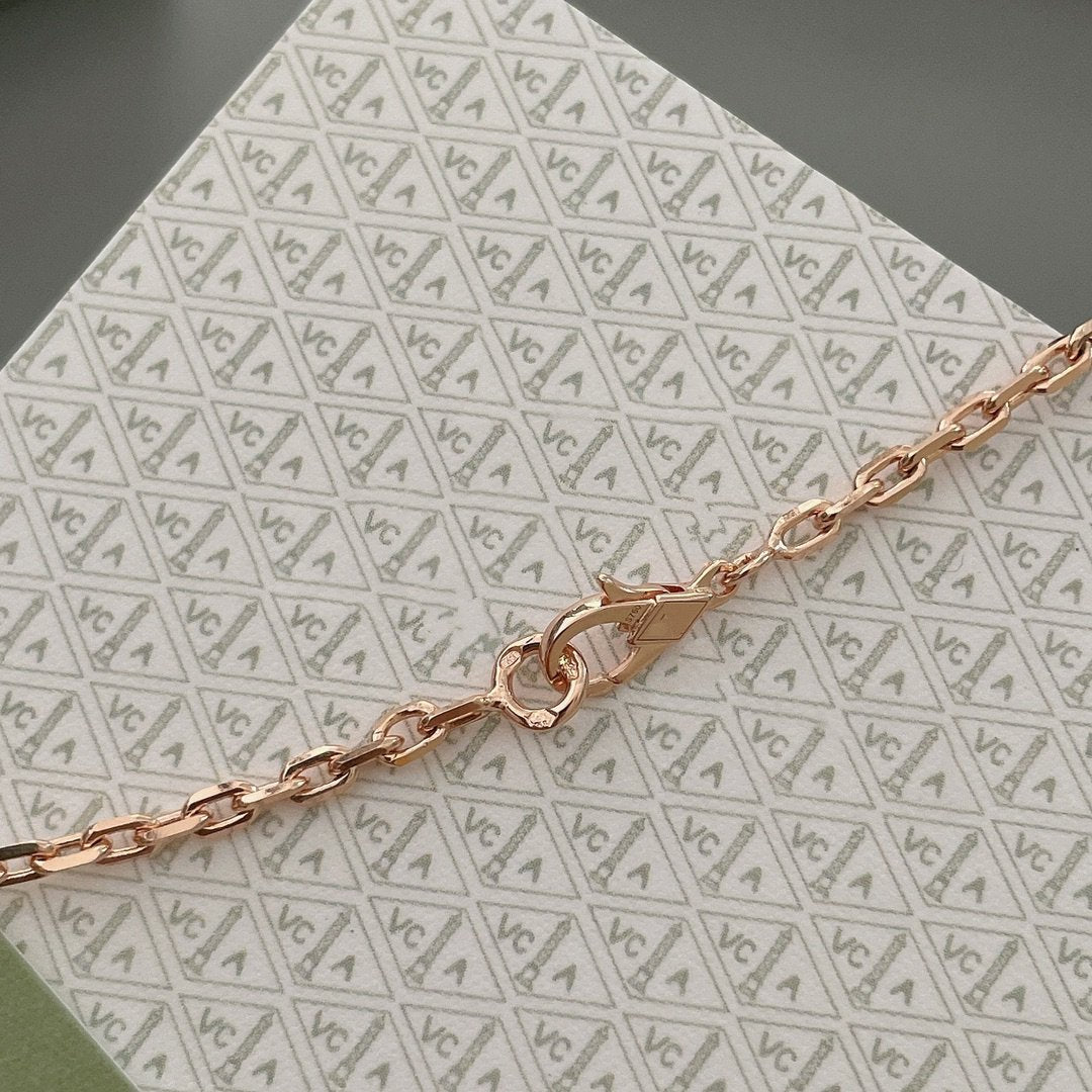 [Glitter Jewelry]LUCKY SPRING 15 MOTIFS ROSE GOLD NECKLACE
