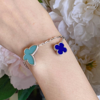 [Glitter Jewelry]LUCKY SPRING SILVER BRACELET 4 MOTIF