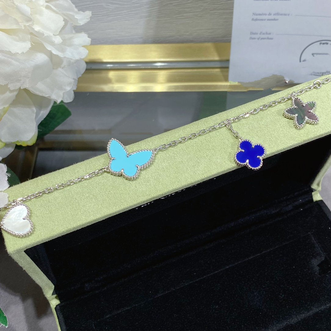[Glitter Jewelry]LUCKY SPRING SILVER BRACELET 4 MOTIF