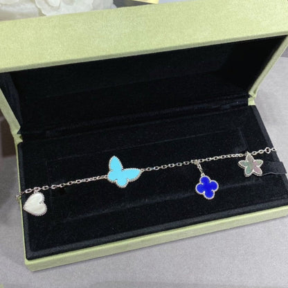 [Glitter Jewelry]LUCKY SPRING SILVER BRACELET 4 MOTIF