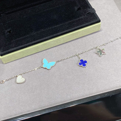 [Glitter Jewelry]LUCKY SPRING SILVER BRACELET 4 MOTIF