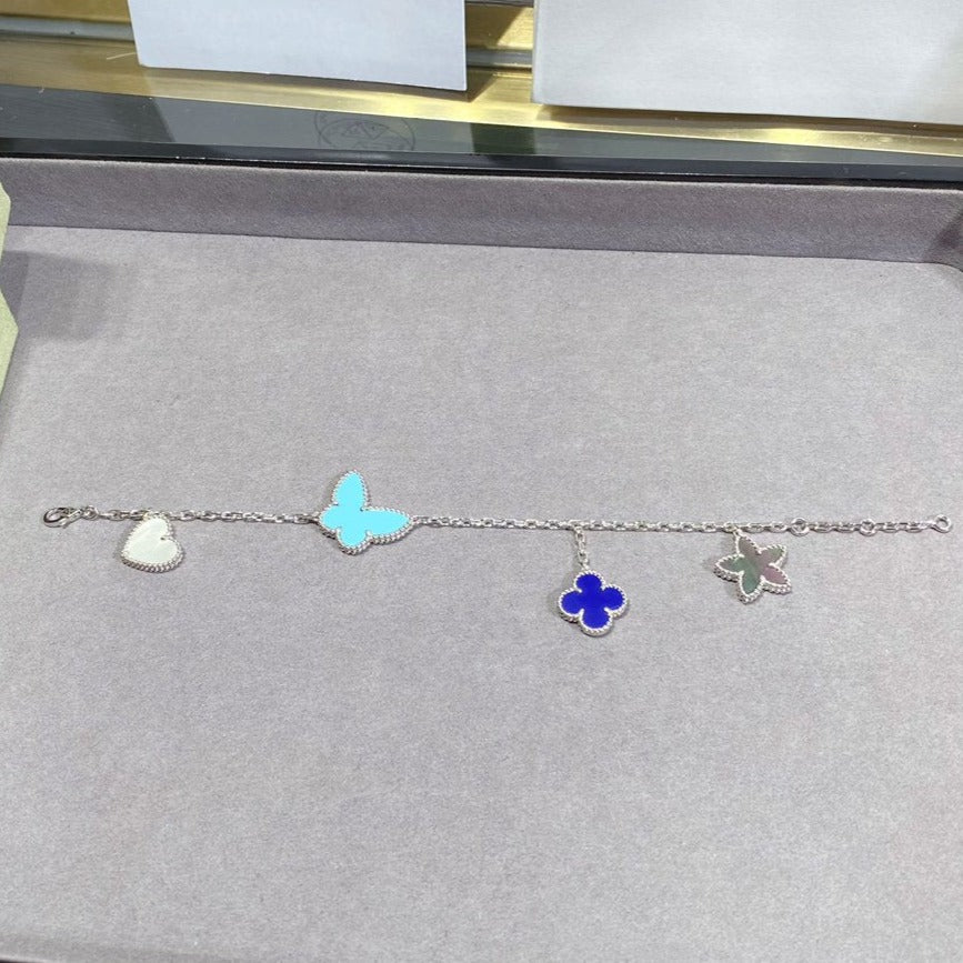 [Glitter Jewelry]LUCKY SPRING SILVER BRACELET 4 MOTIF