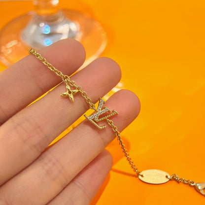 [Glitter Jewelry]LOGO STAR MOTIF GOLD BRACELET