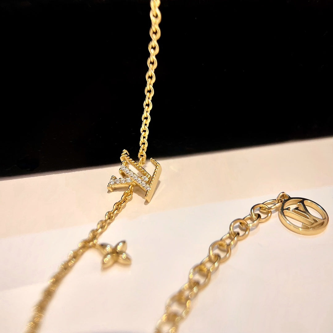[Glitter Jewelry]LOGO STAR MOTIF GOLD BRACELET